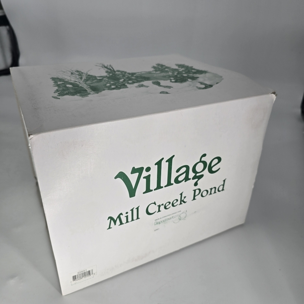 Department 56 Village Mill Creek Pond Retired vintage - Picture 6 of 6